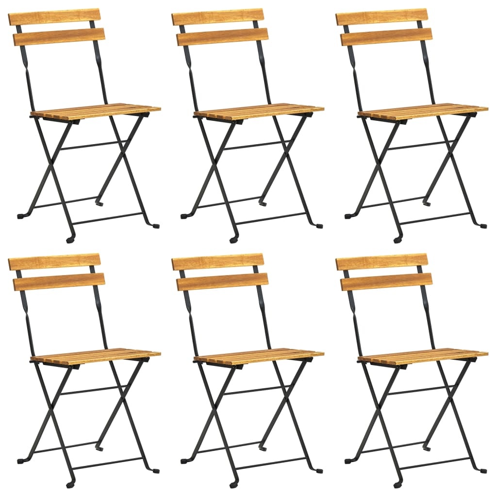 VidaXL 7-delige Tuinset inklapbaar massief acaciahout