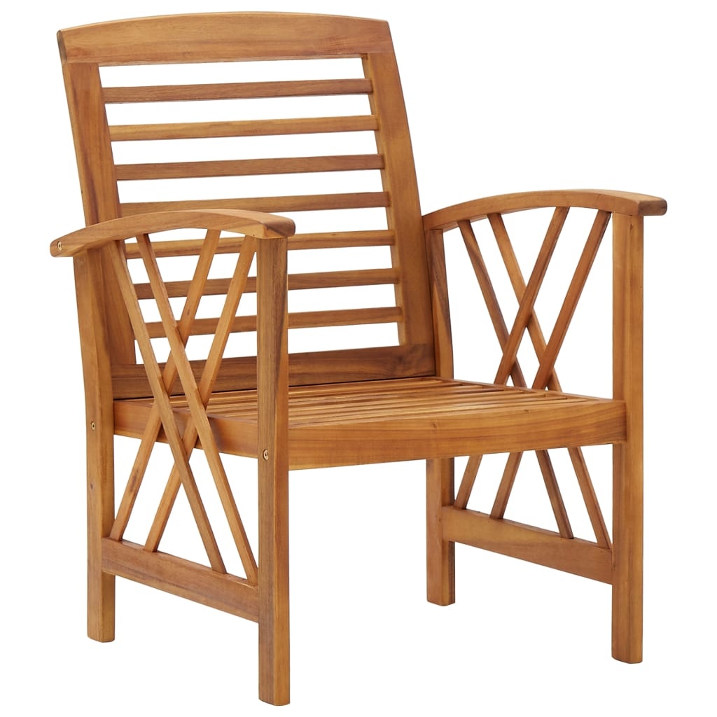 VidaXL 5-delige Loungeset massief acaciahout