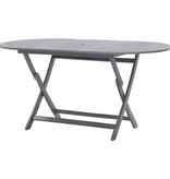 VidaXL 7-delige Tuinset massief acaciahout grijs