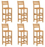 VidaXL 7-delige Tuinbarset massief acaciahout