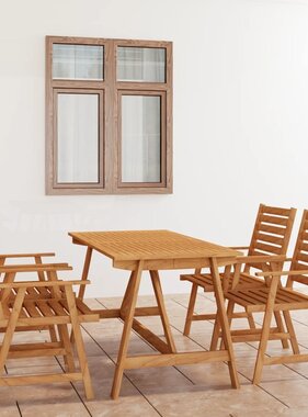 VidaXL 5-delige Tuinset massief acaciahout