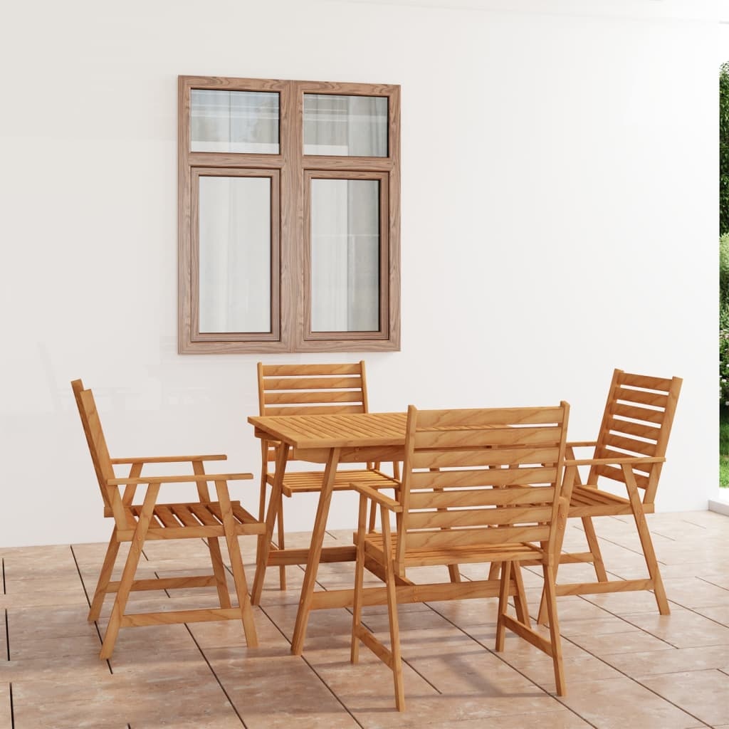 VidaXL 5-delige Tuinset massief acaciahout