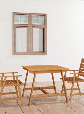 VidaXL 3-delige Tuinset massief acaciahout