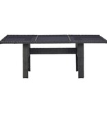 VidaXL 11-delige Tuinset poly rattan zwart