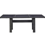 VidaXL 7-delige Tuinset poly rattan zwart