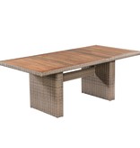 VidaXL 7-delige Tuinset met kussens poly rattan bruin