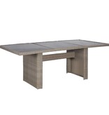 VidaXL 9-delige Tuinset poly rattan bruin