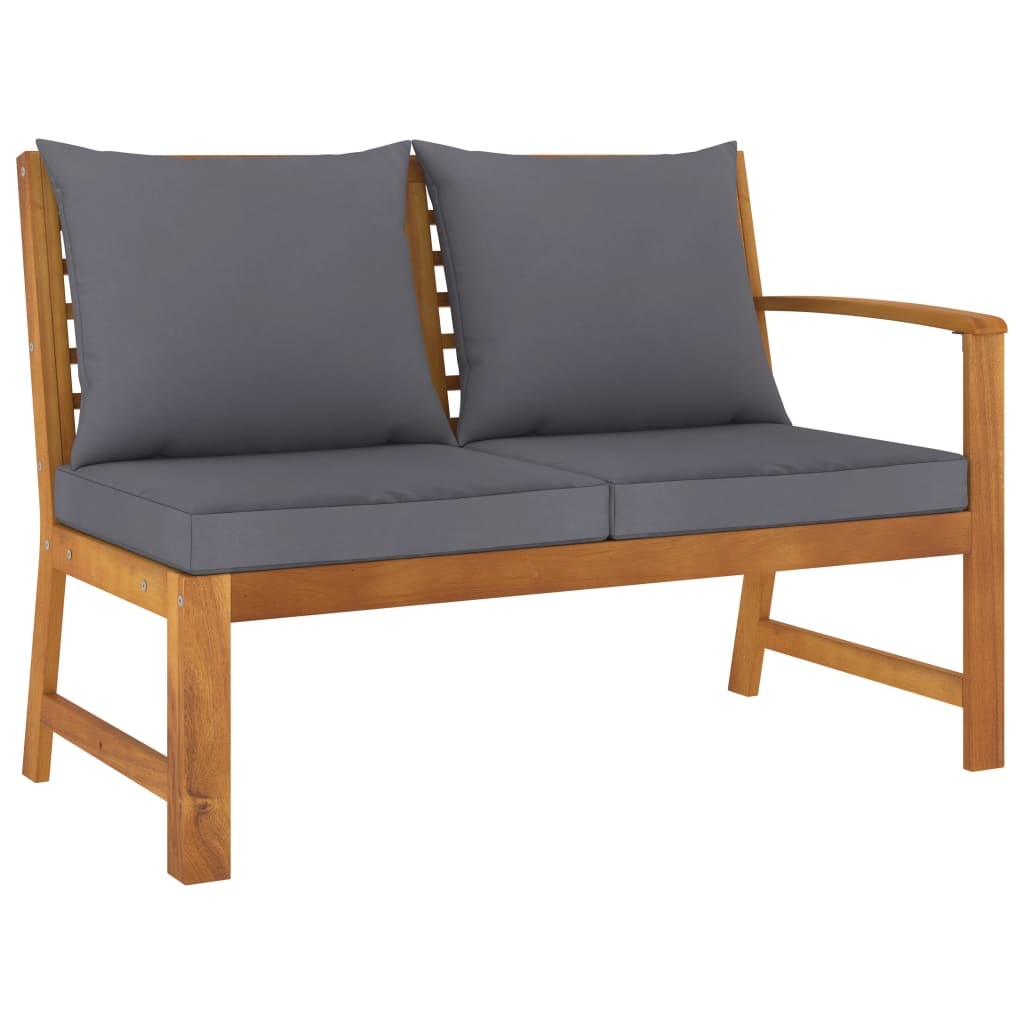VidaXL 5-delige Loungeset met kussens massief acaciahout
