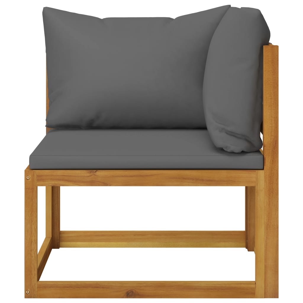 VidaXL 8-delige Loungeset met kussens massief acaciahout
