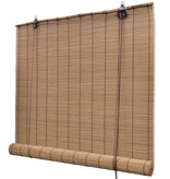 VidaXL Rolgordijnen 2 st 80x160 cm bamboe bruin
