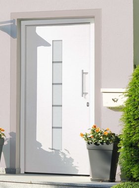 VidaXL Voordeur 100x210 cm aluminium en PVC wit