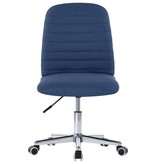 VidaXL Eetkamerstoelen 6 st stof blauw