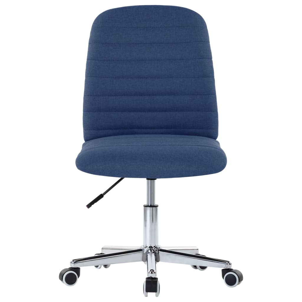 VidaXL Eetkamerstoelen 6 st stof blauw