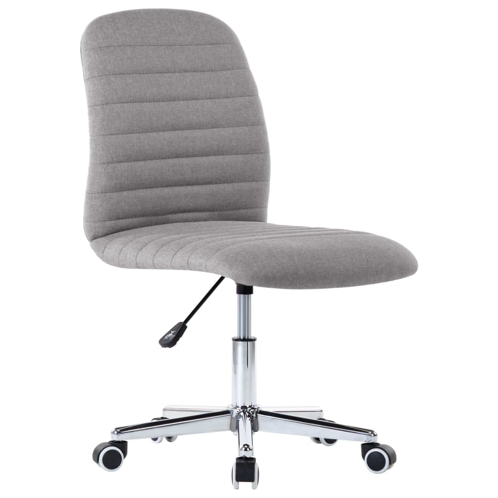 VidaXL Eetkamerstoelen 6 st stof lichtgrijs