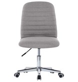 VidaXL Eetkamerstoelen 6 st stof lichtgrijs