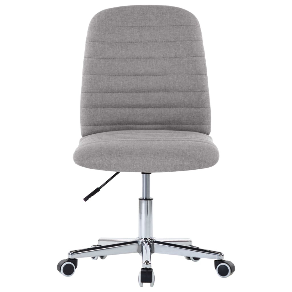 VidaXL Eetkamerstoelen 6 st stof lichtgrijs