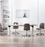 VidaXL Eetkamerstoelen 4 st stof taupe