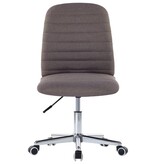 vidaXL Eetkamerstoelen 4 st stof taupe