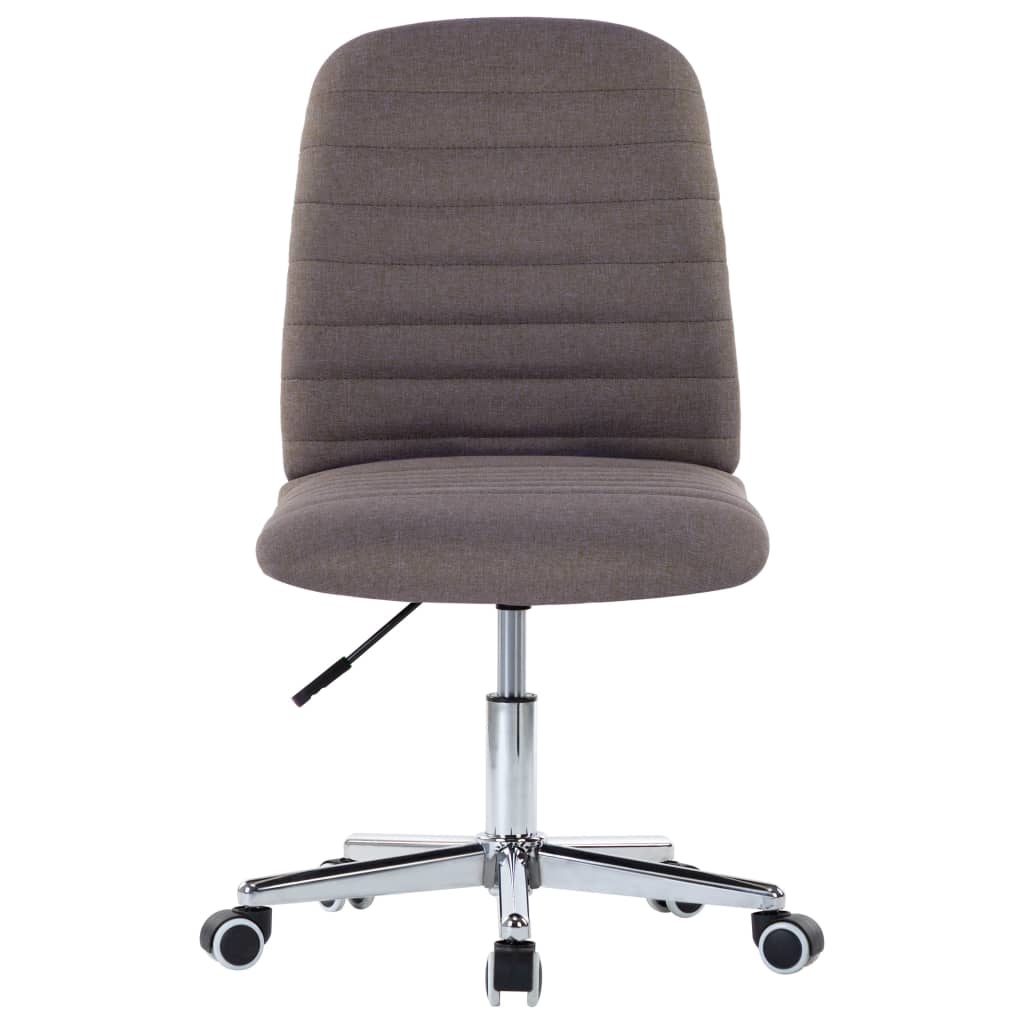 vidaXL Eetkamerstoelen 4 st stof taupe