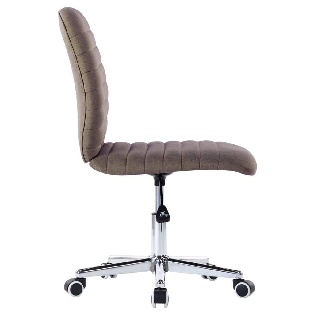 vidaXL Eetkamerstoelen 4 st stof taupe