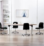 VidaXL Eetkamerstoelen 4 st stof zwart