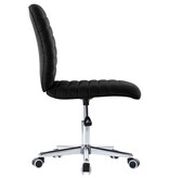 VidaXL Eetkamerstoelen 4 st stof zwart