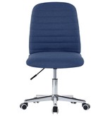 VidaXL Eetkamerstoelen 4 st stof blauw
