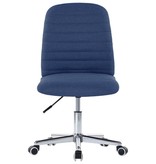 vidaXL Eetkamerstoelen 4 st stof blauw