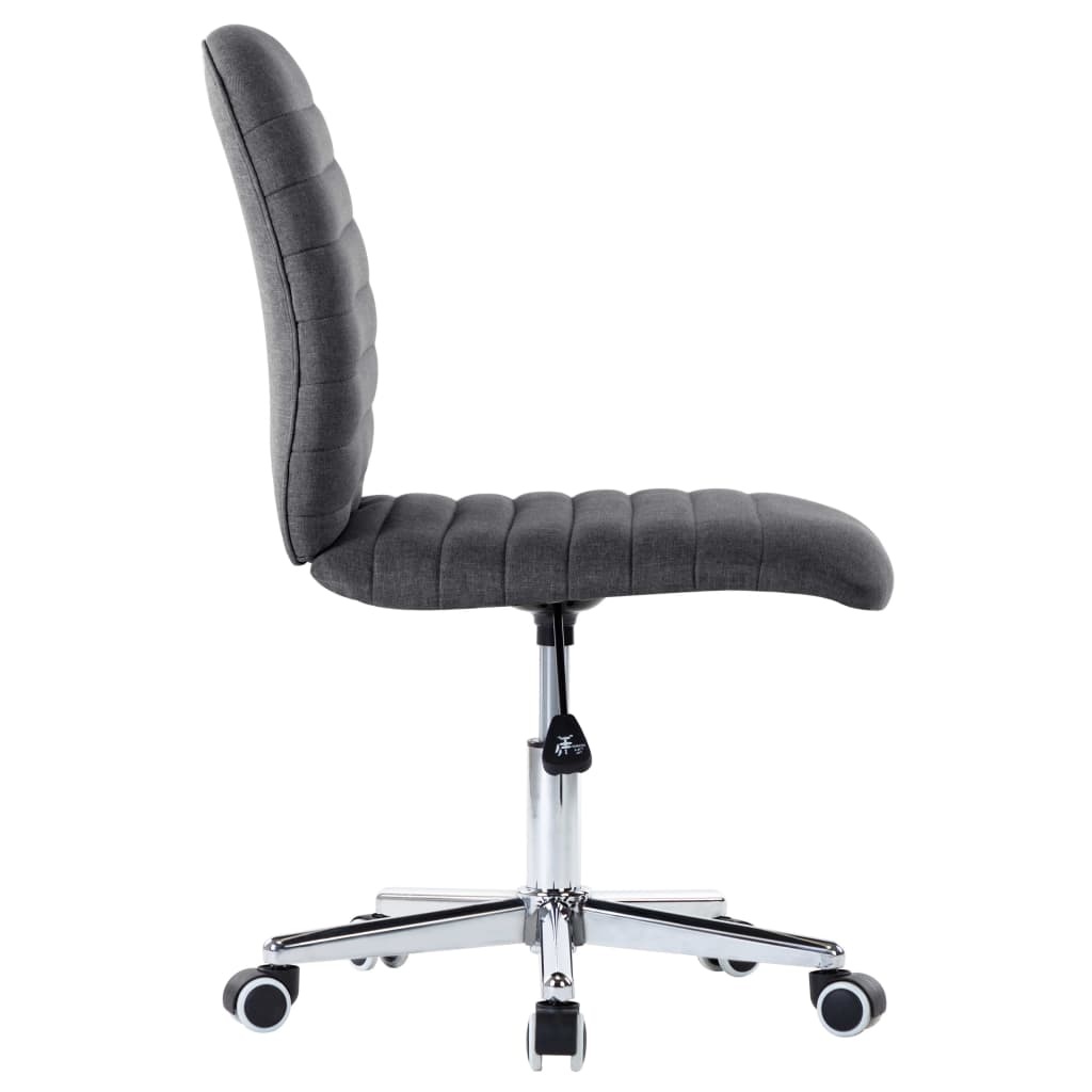 VidaXL Eetkamerstoelen 4 st stof donkergrijs