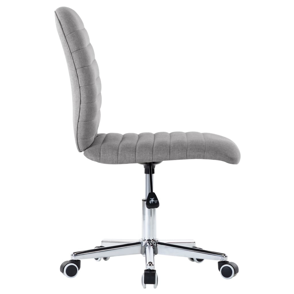 VidaXL Eetkamerstoelen 4 st stof lichtgrijs