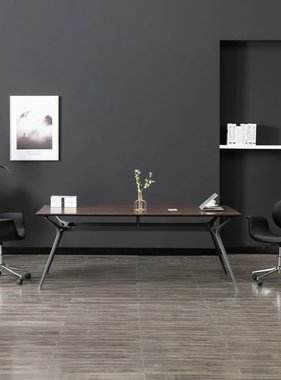 VidaXL Eetkamerstoelen draaibaar 2 st kunstleer zwart