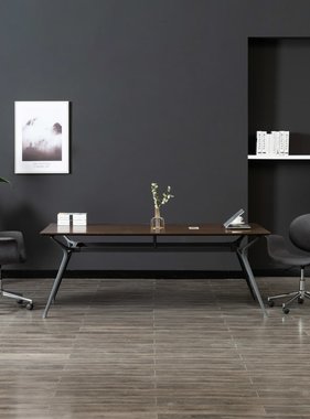 VidaXL Kantoorstoel draaibaar stof grijs