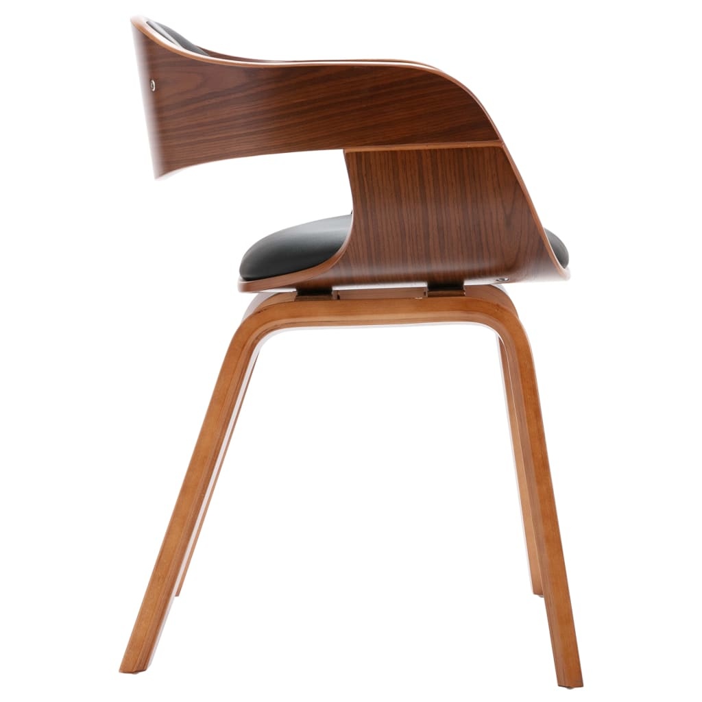 VidaXL Eetkamerstoelen 4 st gebogen hout en kunstleer