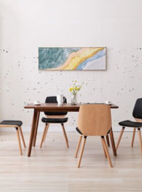 VidaXL Eetkamerstoelen 4 st kunstleer zwart