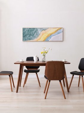 VidaXL Eetkamerstoelen 4 st kunstleer zwart