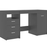 VidaXL Bureau 140x50x76 cm spaanplaat zwart