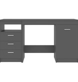 VidaXL Bureau 140x50x76 cm spaanplaat zwart