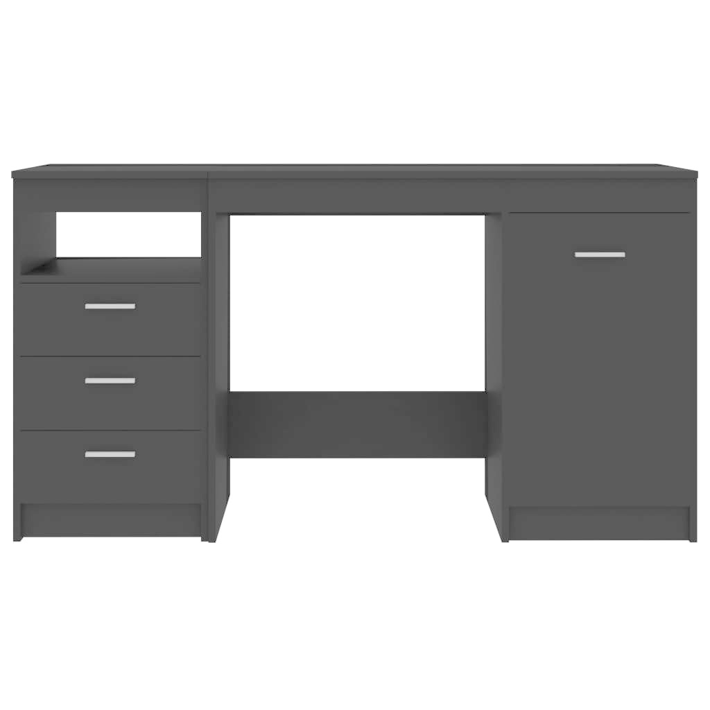 VidaXL Bureau 140x50x76 cm spaanplaat zwart