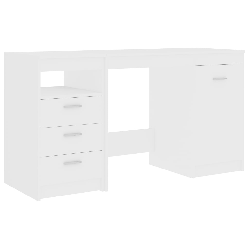 VidaXL Bureau 140x50x76 cm spaanplaat wit
