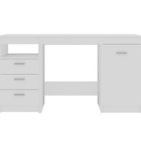 VidaXL Bureau 140x50x76 cm spaanplaat wit