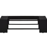 VidaXL 7-delige Loungeset poly rattan zwart
