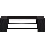 VidaXL 5-delige Loungeset poly rattan zwart