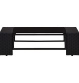 VidaXL 6-delige Loungeset poly rattan zwart