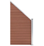 VidaXL Schuttingset 1 vierkant en 1 schuin 273x186 cm HKC bruin