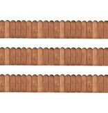 VidaXL Gazonranden 3 st 120 cm geïmpregneerd grenenhout