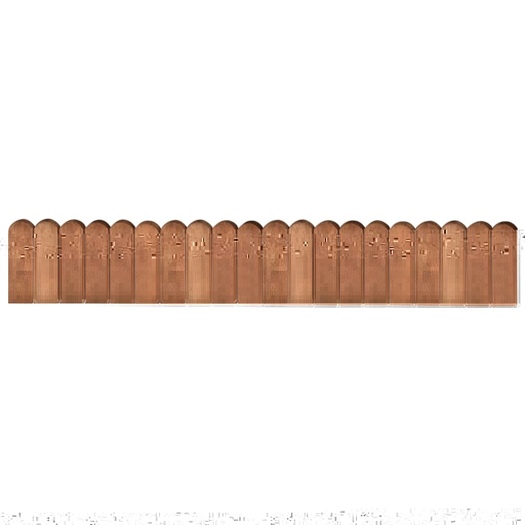 VidaXL Gazonranden 3 st 120 cm geïmpregneerd grenenhout