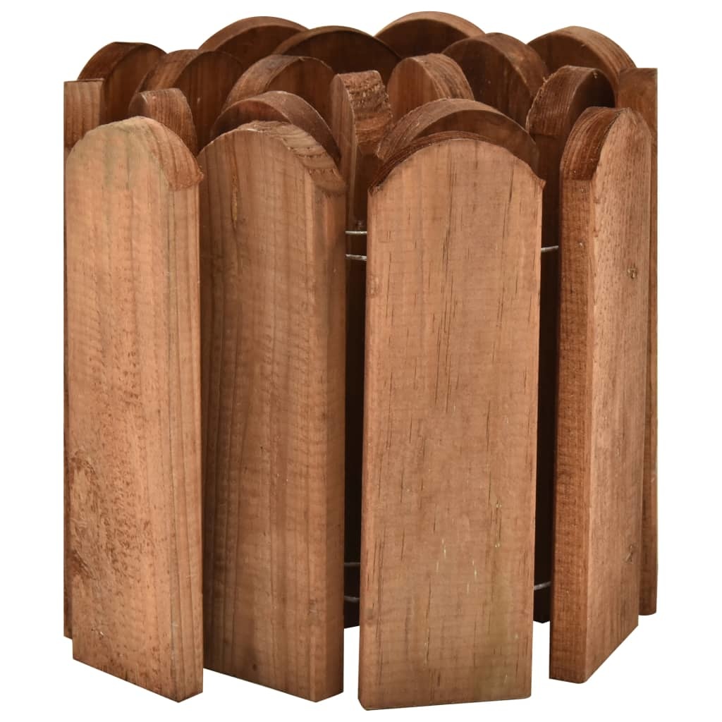 VidaXL Gazonranden 3 st 120 cm geïmpregneerd grenenhout