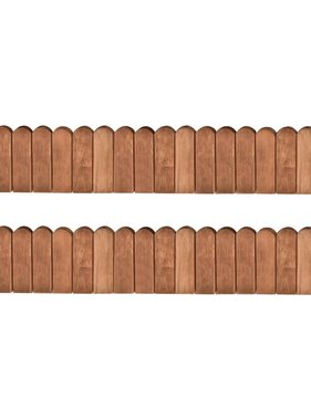 VidaXL Gazonranden 2 st 120 cm geïmpregneerd grenenhout
