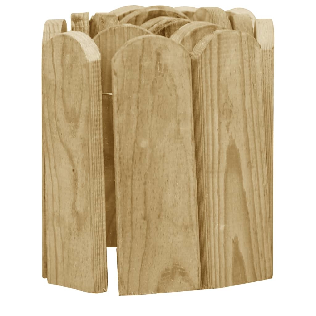 VidaXL Gazonranden 2 st 120 cm geïmpregneerd grenenhout