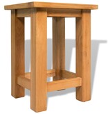 VidaXL Bijzettafels 2 st 27x24x37 cm massief eikenhout